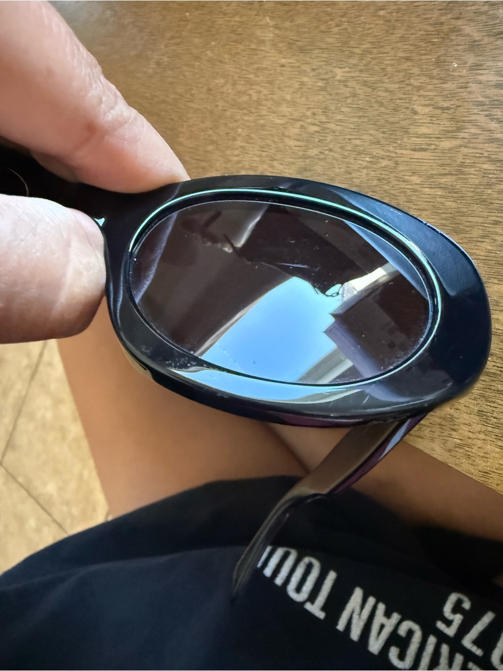 Celine Black Oval Triomphe Sunglasses - Picture 9 of 14